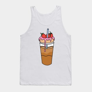 Donut and Coffee Cup Tank Top